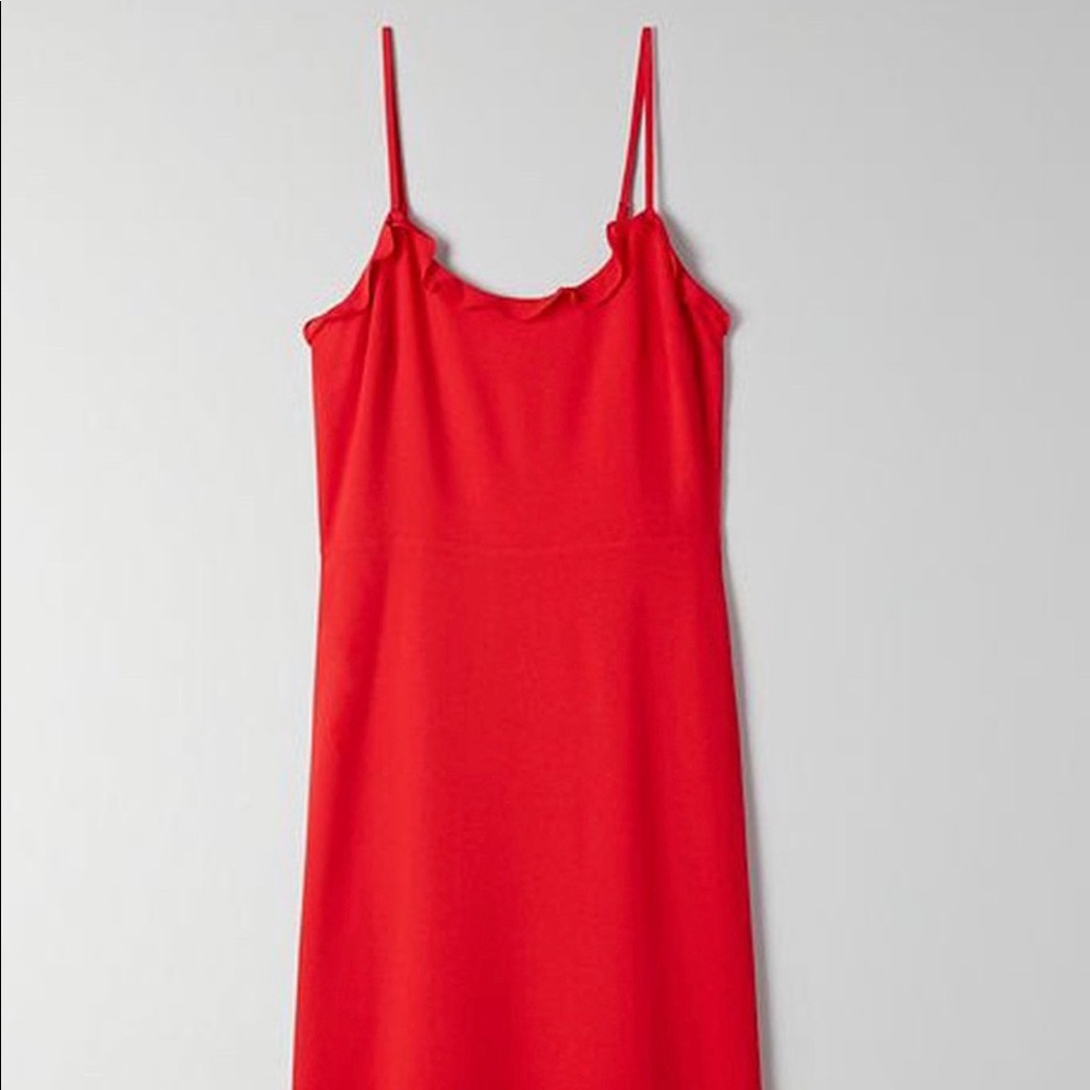 Aritzia Wilfred Philomene Dress - Goji Berry Red